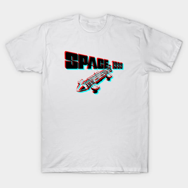 Retro 3D Glasses Style - Space: 1999 T-Shirt by KERZILLA